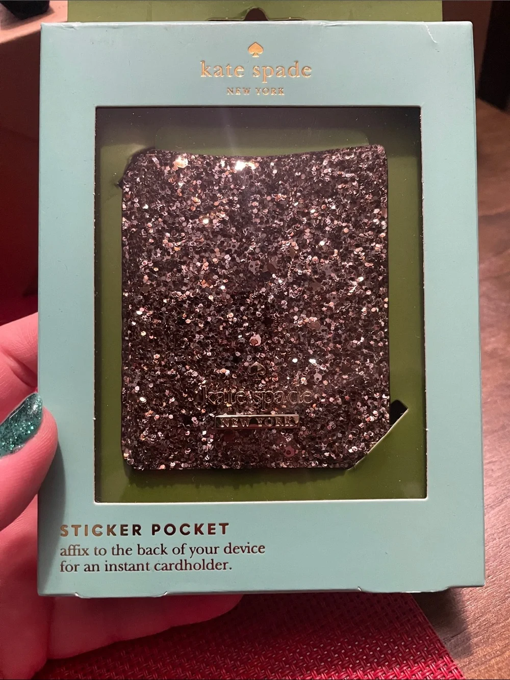 kate spade Glitter Wrap Folio Phone Case in Multi-Color and Black